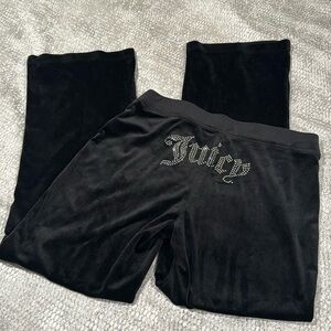 Juicy Black Velour Pants